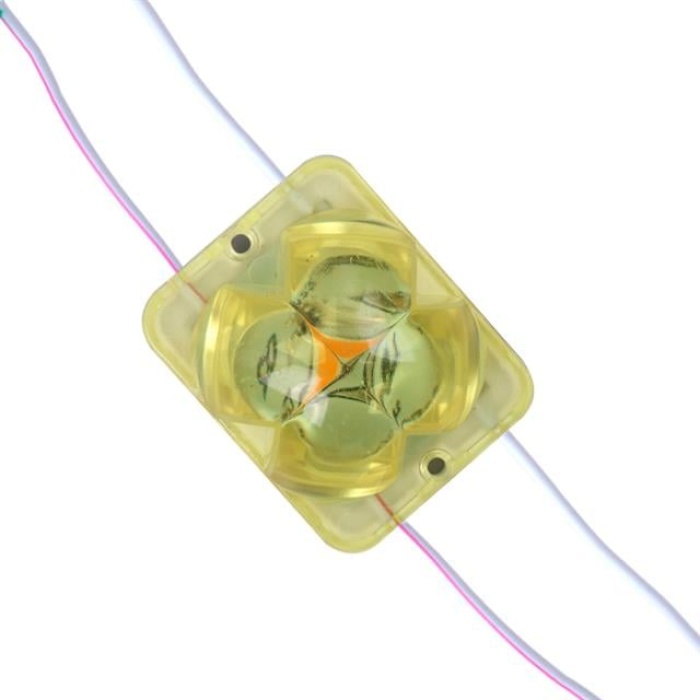 Powermaster PM-14715 12 Volt 2 Watt Sarı Yanıp Sönen Çakar 4333-3030 Modül Led 43x33x28mm
