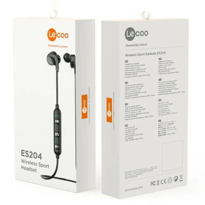 Lenovo Lecoo Es204 Boyun Bantlı Mikrofonlu Kulak İçi Bluetooth Kulaklık