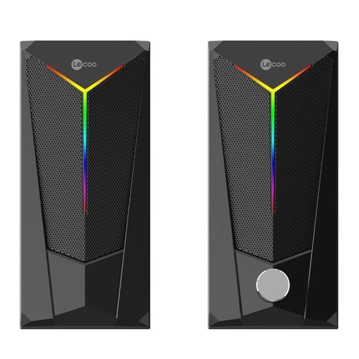 Lenovo Lecoo DS104 Kablolu Usb + 3.5Mm Jack 6W 80dB Rgb Işıklı 1+1 Gaming Speaker - Hoparlör