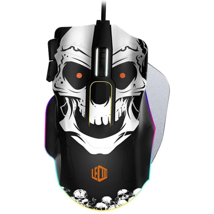 Lenovo Lecoo MG1102 8200 DPI 10 Makro Tuşlu Kablolu RGB Ledli Gaming Mouse + Mousepad