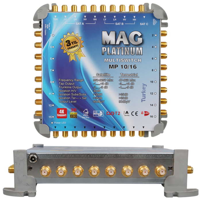 10*16 Sonlu/Kaskatlı Swıtchlı Uydu Santrali Mag Platınum