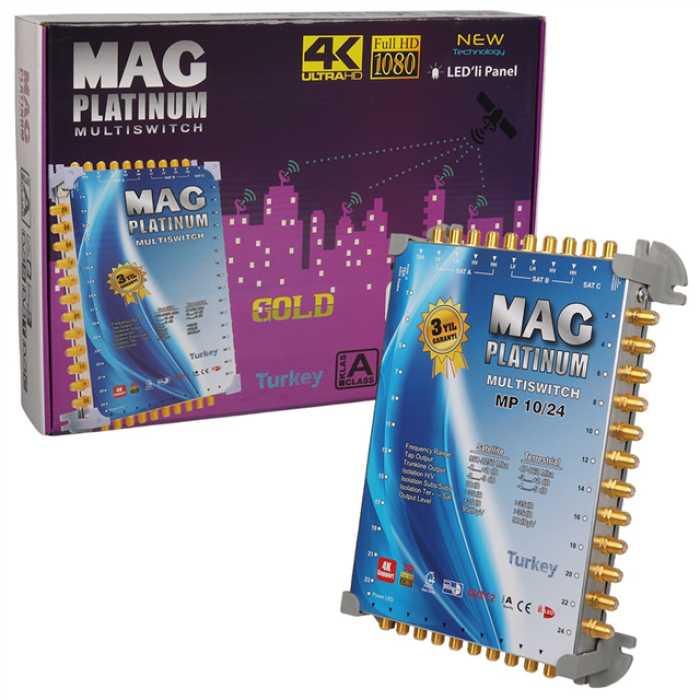 10*24 Sonlu/Kaskatlı Swıtchlı Uydu Santrali Mag Platınum