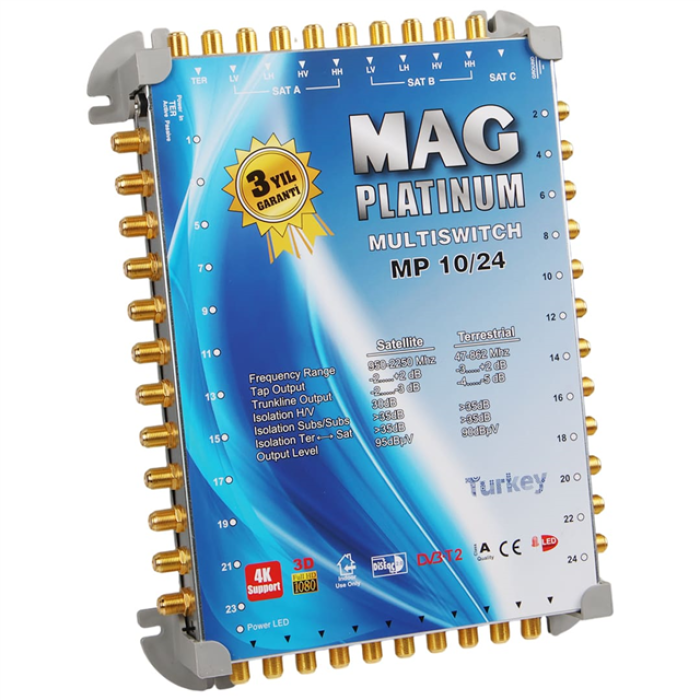 10*24 Sonlu/Kaskatlı Swıtchlı Uydu Santrali Mag Platınum