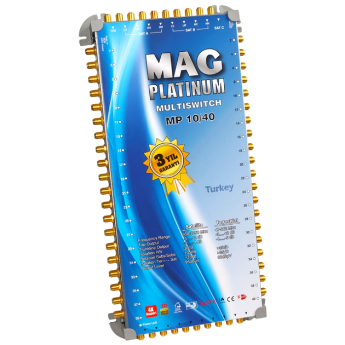 10*40 Sonlu/Kaskatlı Swıtchlı Uydu Santrali Mag Platınum