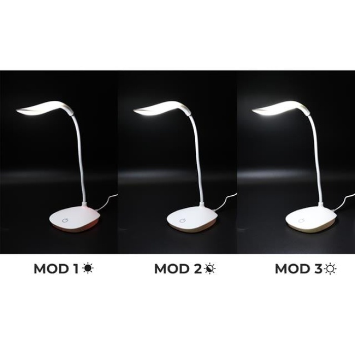 Powermaster PM-19316 5 Volt - 0.5 Amper Dokunmatik Tuşlu 14 Ledli Şarjlı Portatif Masa Lambası