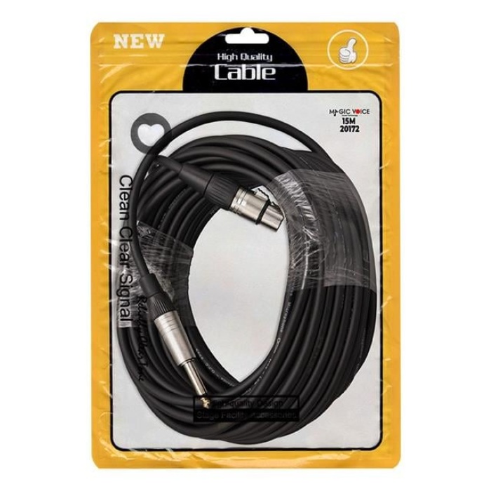 Magicvoice LD379B 6.3 Mm Mono Erkek - Canon Dişi 15 Metre Kablo