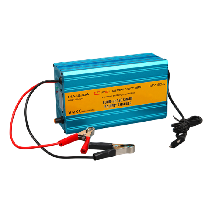 Powermaster MA-1230A 12 Volt 30 Amper Akıllı Akü Şarj Cihazı
