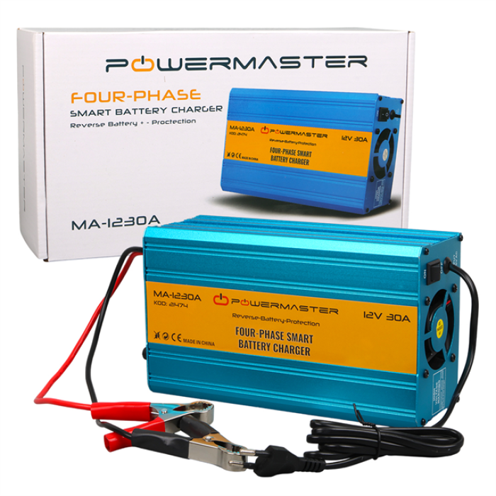 Powermaster MA-1230A 12 Volt 30 Amper Akıllı Akü Şarj Cihazı