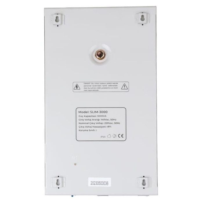 Powermaster SLIM-3000 Otomatik 3000 Watt Kombi Voltaj Regülatörü