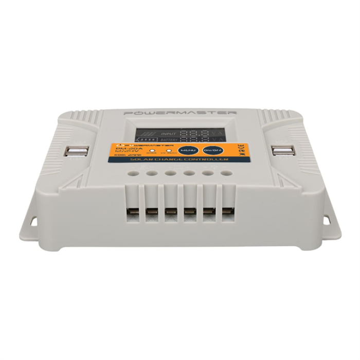 Powermaster PM-20A 12V-24V 20A 4 Usbli Dijital Otomatik Solar Şarj Regülatörü