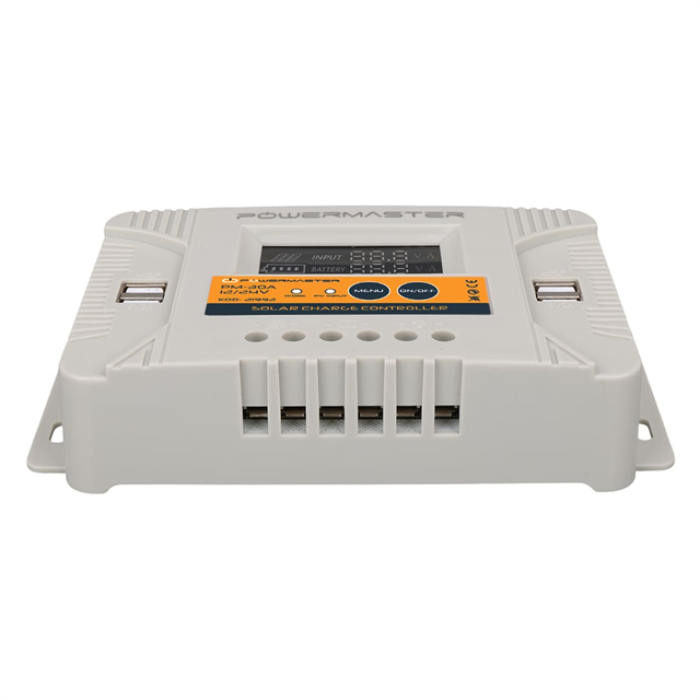 Powermaster PM-30A 12V-24V 30A 4 Usbli Dijital Otomatik Solar Şarj Regülatörü
