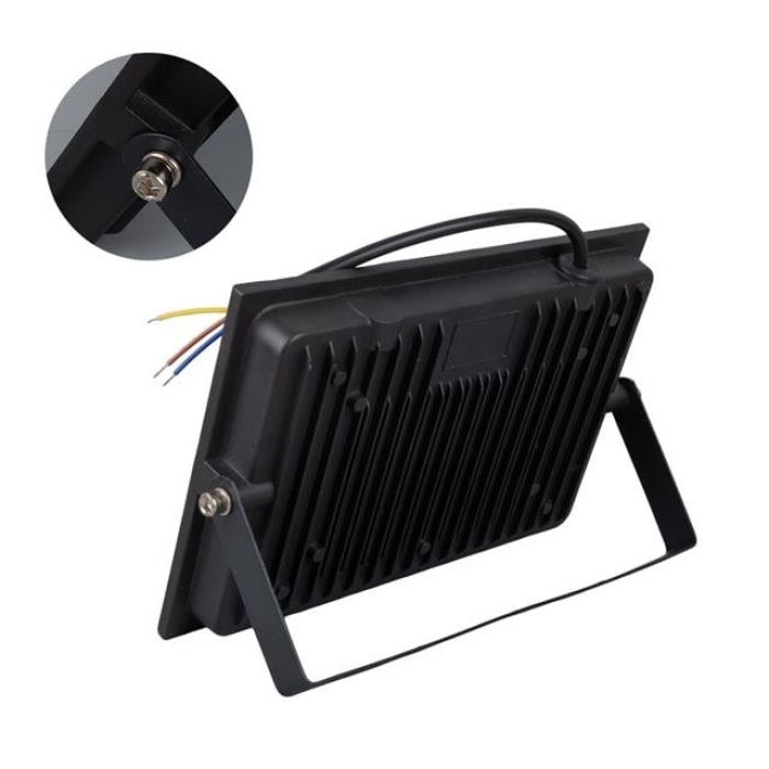 Powermaster PM-22572 100 Watt - 220 Volt 6500K IP66 150* Işık Açısı Siyah Slim Kasa Beyaz Led Projektör