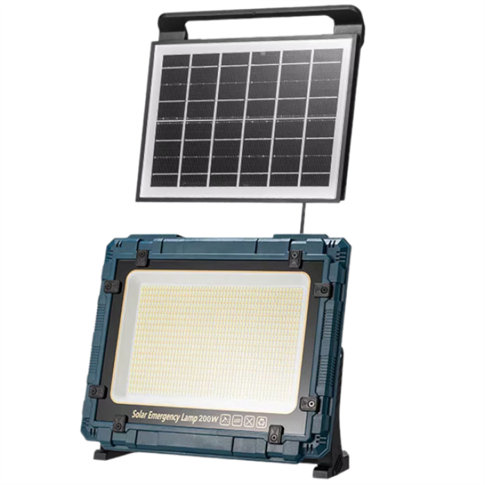 Powermaster W8109-1 Kamp Tipi 200 Watt Ledli Solar Aydınlatma / Acil Durum Lambası