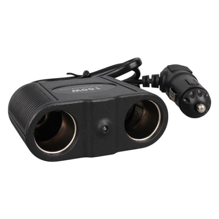 Olesson 1642 12-24V 100W 70cm Kablolu 2li Araç Çakmak Çoklayıcı