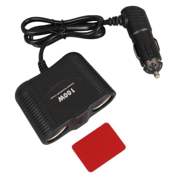 Olesson 1642 12-24V 100W 70cm Kablolu 2li Araç Çakmak Çoklayıcı