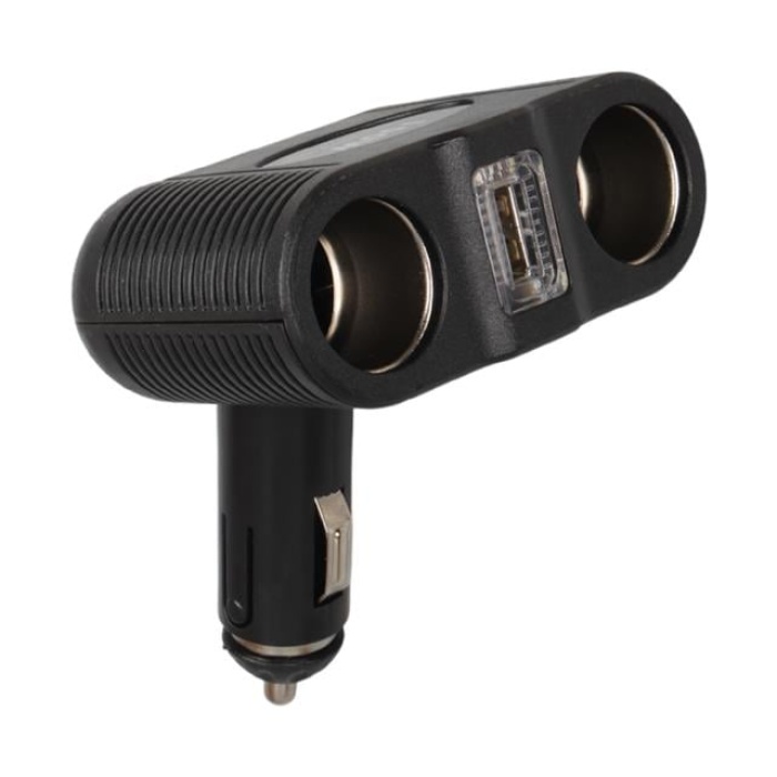 Olesson 1646 12-24V Tek USB Girişli 100W Çiftli Araç Çakmak Çoklayıcı