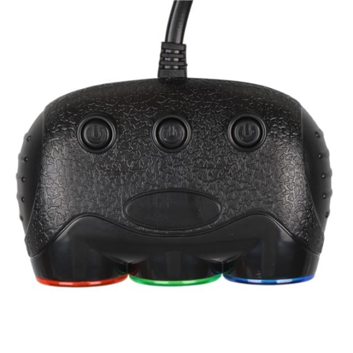 Olesson 1633 12-24V 3Lü Usbli 120W 80Cm Kablolu Dijital Ekranlı Araç Çakmak Çoklayıcı