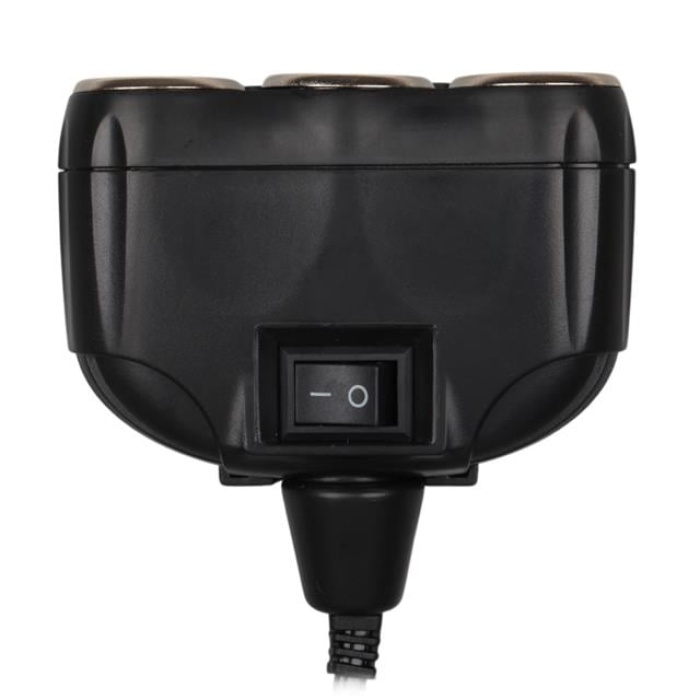 Olesson 1634 12-24V 3Lü Usbli 120W 80Cm Kablolu Dijital Ekranlı Araç Çakmak Çoklayıcı