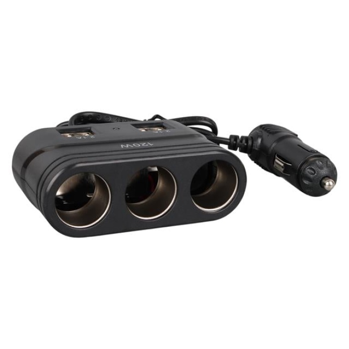 Olesson 1678 12-24V 4 USB Girişli 120W 80cm Kablolu 3lü Araç Çakmak Çoklayıcı