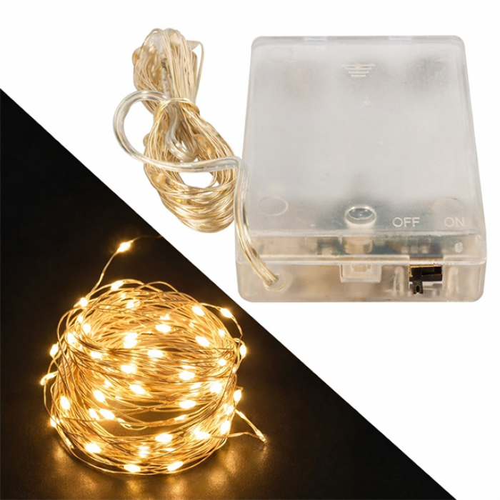 Powermaster 3*AA Pilli 4 Renkli Rgb Sabit 10 Metre Kablolu Bağ Led