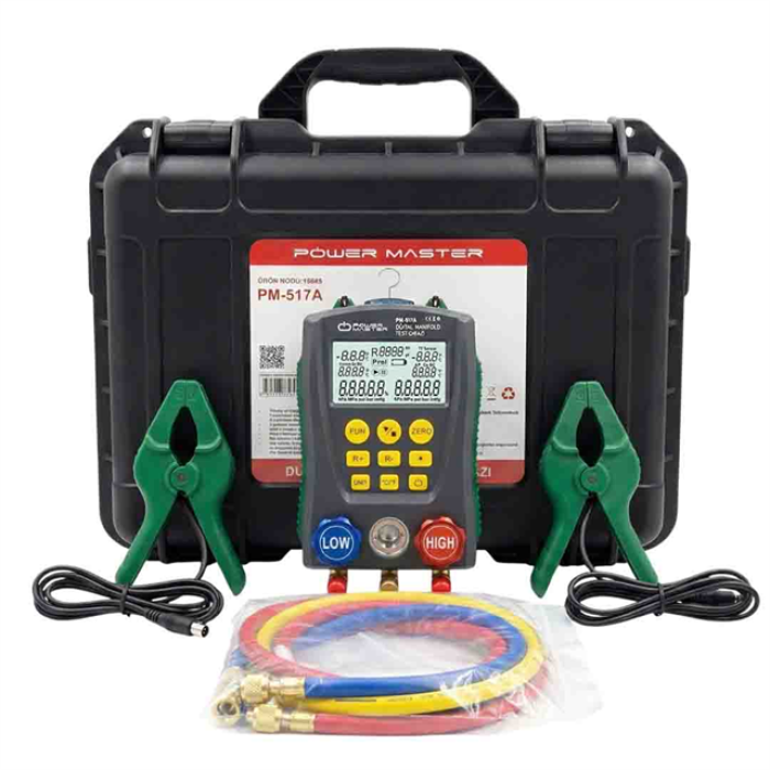 Powermaster PM-517A Dijital Manifold Test Cihazı Dijital Soğutma Analizörü