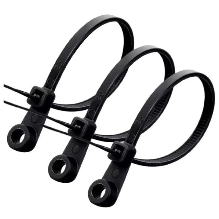 PowerMaster PM-26326 Vida Delikli Kablo Bağı Plastik Kelepçe 100lü Paket Siyah 2.5x100mm