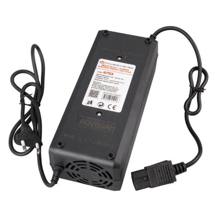 Powermaster PM-6753 60 Volt - 60 Amper Elektrikli Bisiklet Şarj Cihazı