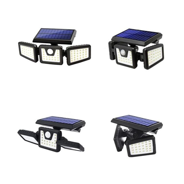 Powermaster MX-W771A Sensörlü 3 Modlu 74 Ledli Solar Aydınlatmalı Duvar Lambası