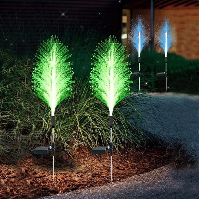 Powermaster PM-21642 Solar Ledli 7 Renk Değiştiren 2li Paket Bahçe Dekorasyon Aydınlatma