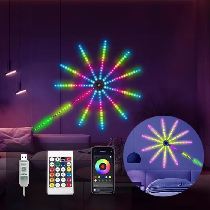 Sunup RGB LED’li Işıklı Ses Kontrüllü Havai Fişek Cihazı