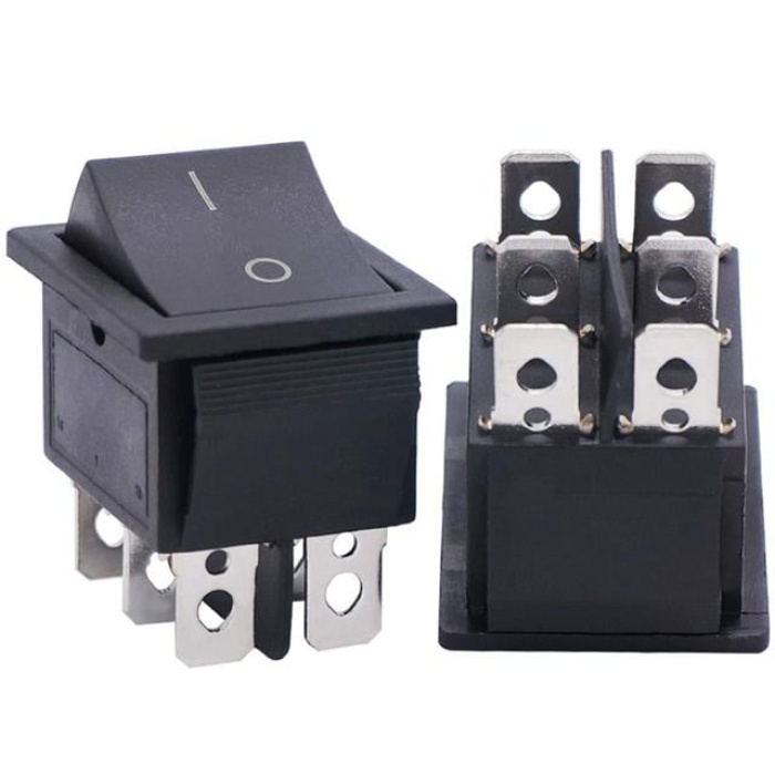 Geniş Işıksız 6P (On/Off) Açma Kapama Anahtarı IC-109A