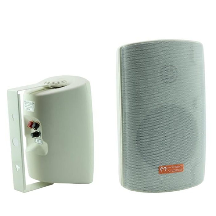 Magicvoice MV-38 11 Cm Trafolu 50 W Beyaz Sütun Hoparlör 2li Takım