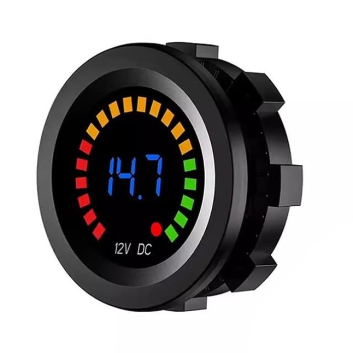 PowerMaster IC-230E 6-18 Volt Voltmetre Pano Tipi Akü Göstergeli 28 Mm