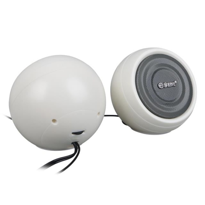 MagicVoice MV-24845 1+1 USB AUX Oval Multımedia Ses Sistemi Speaker - Hoparlör 2X3Watt