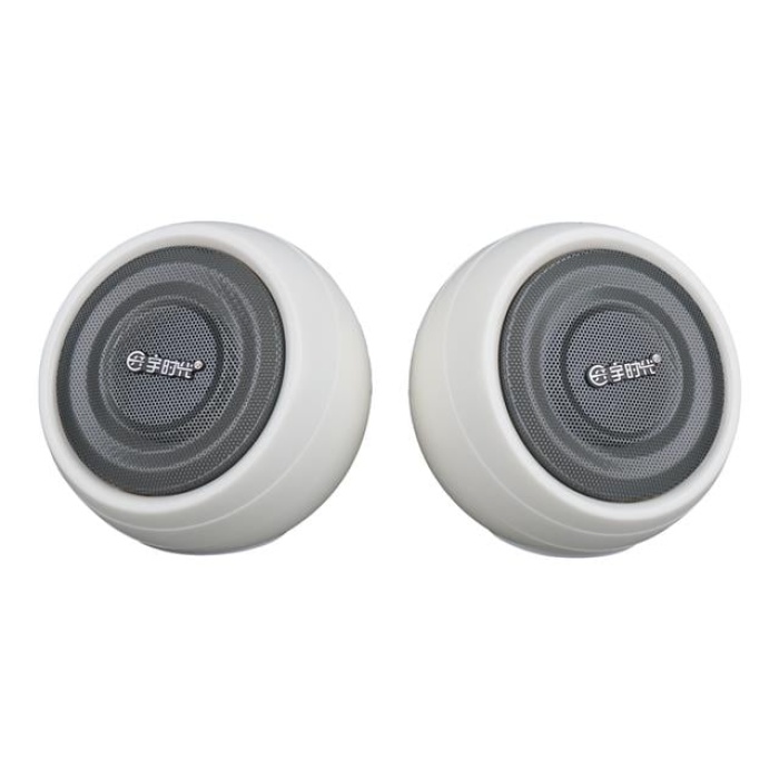 MagicVoice MV-24845 1+1 USB AUX Oval Multımedia Ses Sistemi Speaker - Hoparlör 2X3Watt