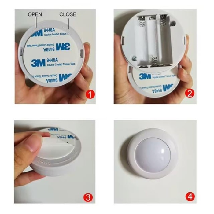 PowerMaster PM-26973 3M Yapışkanlı Pilli Rgb Led Lamba