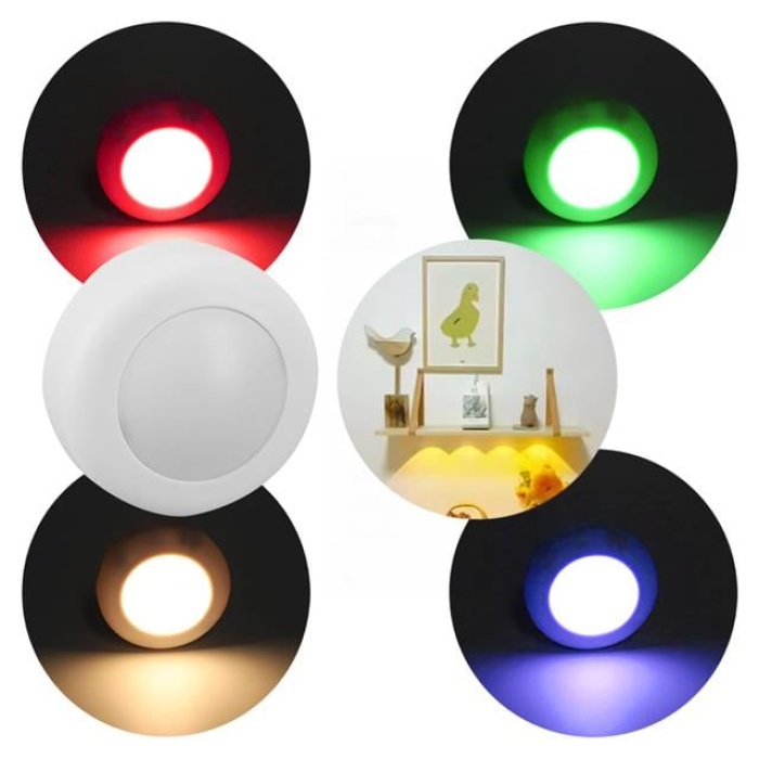 PowerMaster PM-26973 3M Yapışkanlı Pilli Rgb Led Lamba