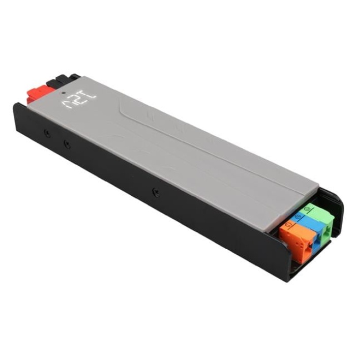 PowerMaster PM-26845 12/24/36/48 Volt 9 Amper 300 Watt Metal Kasa Kademeli Adaptör Voltaj Göstergeli 218x51x27mm