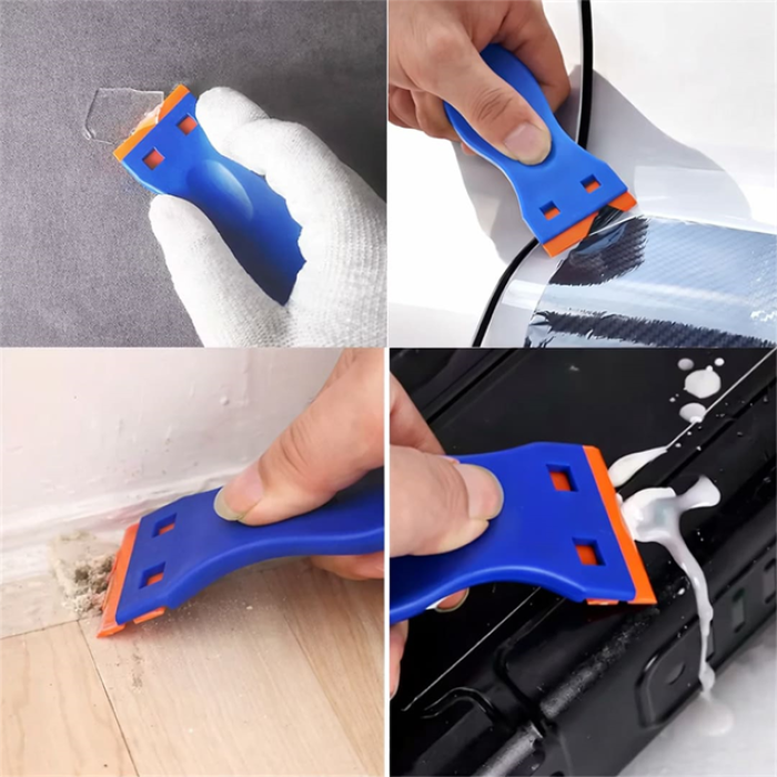 Weko WK-28528 Çok Amaçlı Plastik Kazıyıcı ve 10lu Yedek Bıçak Seti