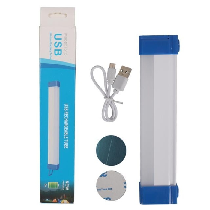 PowerMaster T515 17cm 20W Çubuk Portatif LED Işıldak Şarjlı Tüp Lamba 800mAh