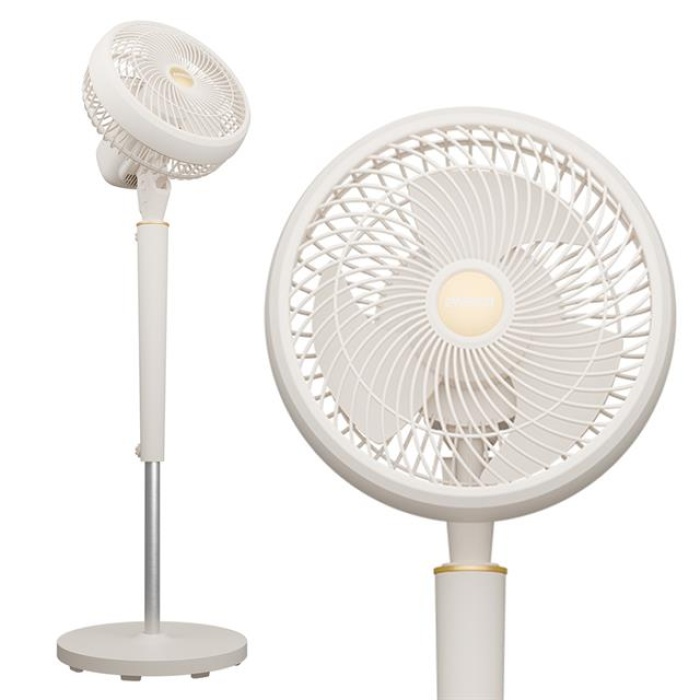 Everest Fan12 Dynabreeze 9 70 Watt 3 Hız Kademeli 2000RPM Çift Motorlu Vantilatör Krem Gold
