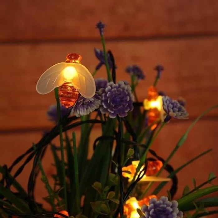 PowerMaster PM-29075 Solar Arı Figürlü 5M Dekoratif LED Aydınlatma Animasyonlu Bahçe Lambası