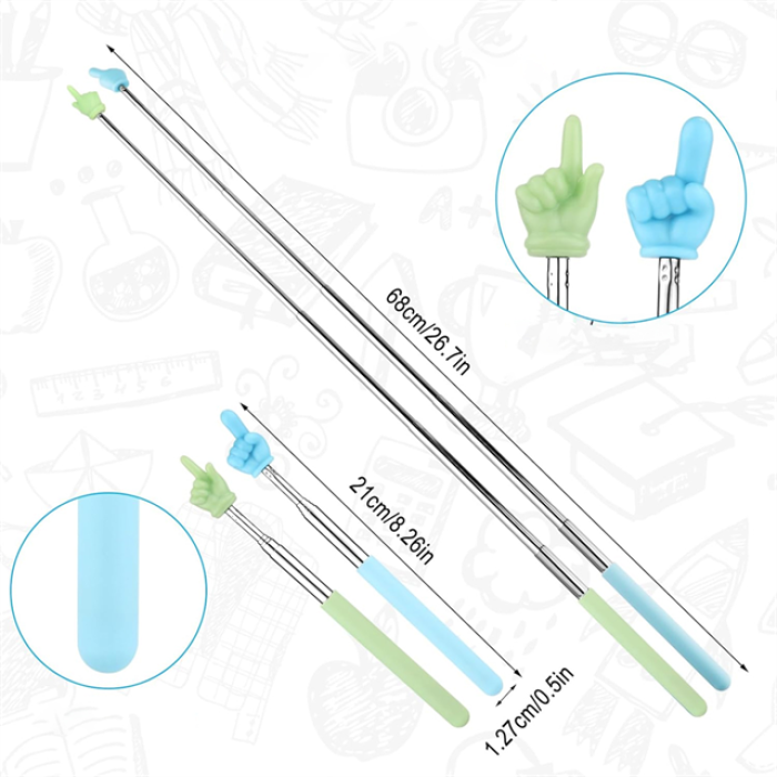 Sunup SN-29159 Parmak İşaretli Teleskobik İşaret Çubuğu Sunum Kalemi