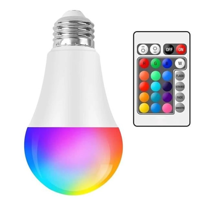 Ledx AL-LL9RGB 9 Watt Kumandalı 800 Lumen RGB Işık E27 Led Ampul