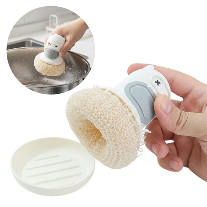 Sunup SN-29190 Ninja Tasarımlı Deterjan Hazneli Mutfak Bulaşık Fırçası