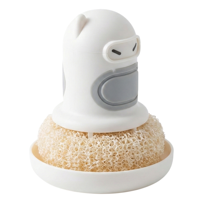 Sunup SN-29190 Ninja Tasarımlı Deterjan Hazneli Mutfak Bulaşık Fırçası