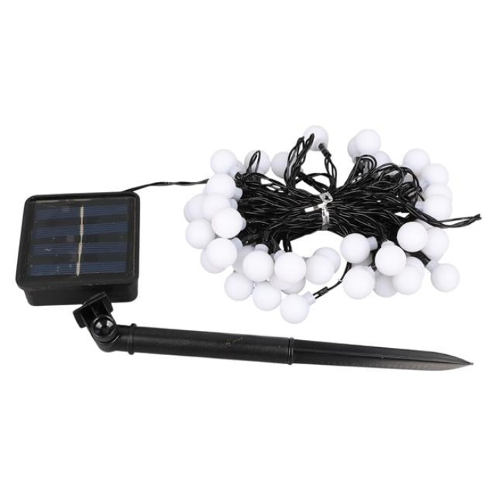 Winnboss EKL-12 7 Metre 50 Top Ledli Renkli 8 Modlu Solar Panelli Dış Mekan Aydınlatma Led 5 Watt