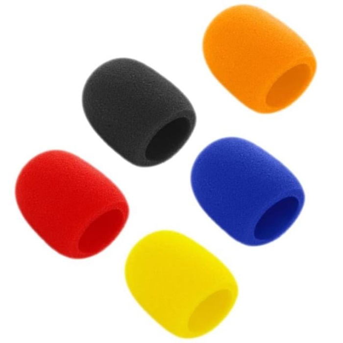 Tenon ZE-7130 5li Standart 5 Renk El Mikrofon Süngeri (Sarı-Turuncu-Kırmızı-Mavi-Siyah)