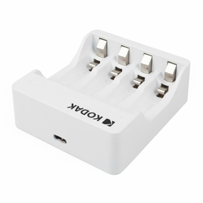 Kodak KD-29490 4lü AA/AAA Ni-MH Otomatik Hızlı Pil Şarj Cihazı (Type-C)