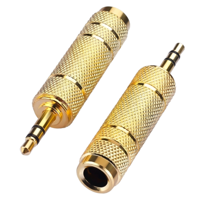 Powermaster PM-29964 3.5 Mm Stereo Erkek-1 Dişi 6.3 Mm Metal Jack (6.3 Mm-3.5Mm Çevirici)